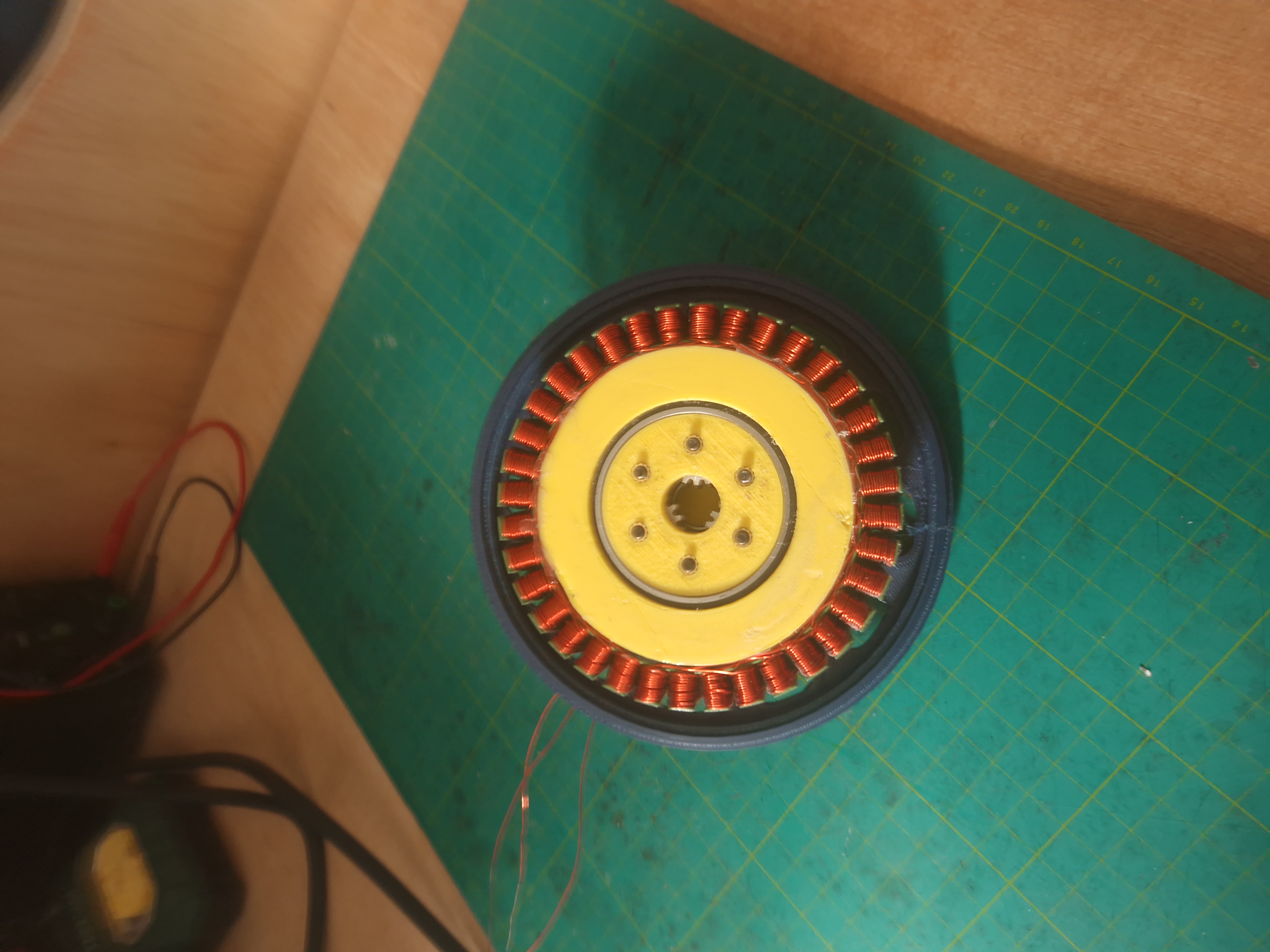 Internal components of the QDD robotic actuator